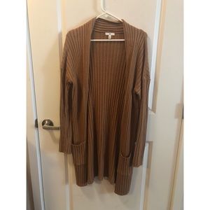 BP. Caramel ribbed cardigan